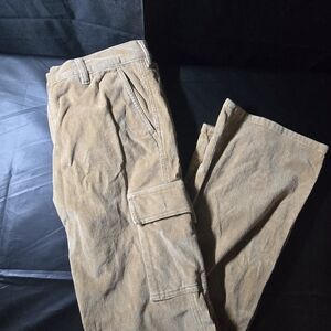 Vintage Polo Ralph Lauren Corduroy Cargo Tan Pants Women's Size 10